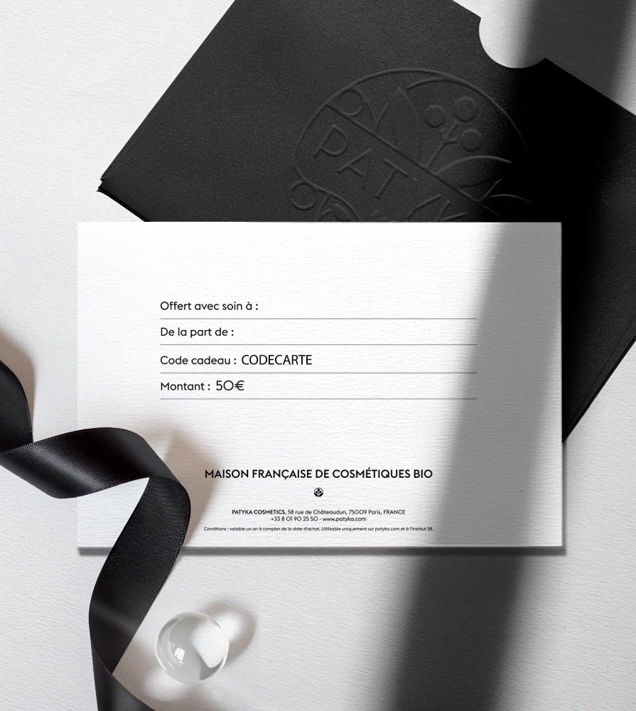 Tarjeta regalo PATYKA – La atención refinada para ofrecer