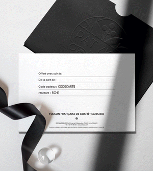 Tarjeta regalo PATYKA – La atención refinada para ofrecer